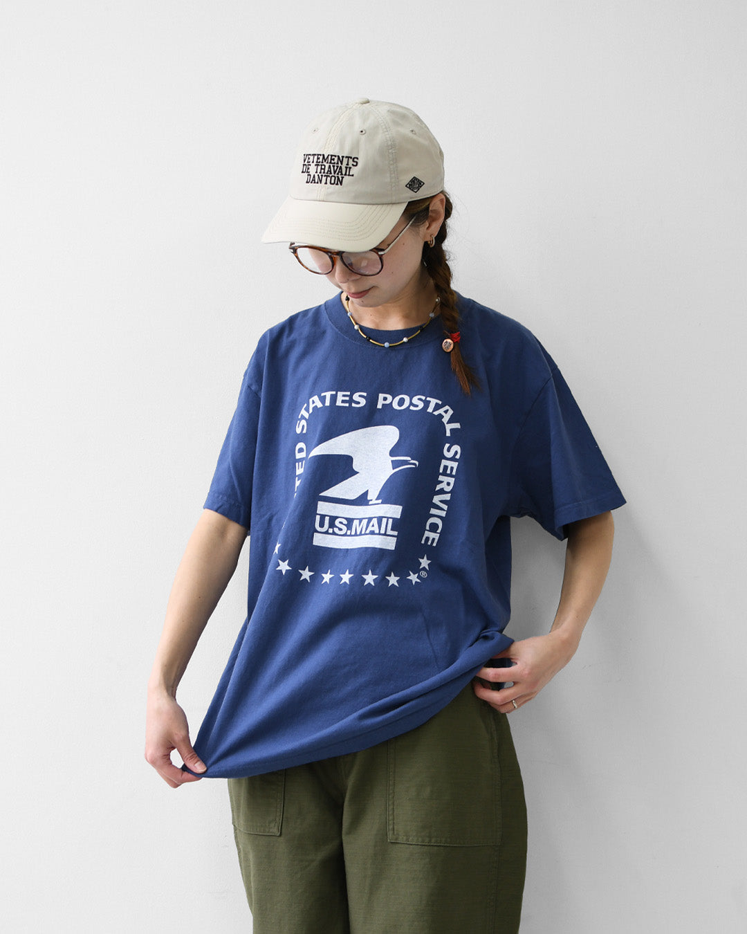 GOOD.R.SPEED [グッドロックスピード] USPS Eagle Logo T-Shirt [260USP009W] USPSイーグルロゴプリントTシャツ・半袖Tシャツ・シンプルTシャツ・カンパニーロゴ・アメカジ・ヴィンテージ・ロゴTシャツ・プリントTシャツ LADY'S [2026SS]