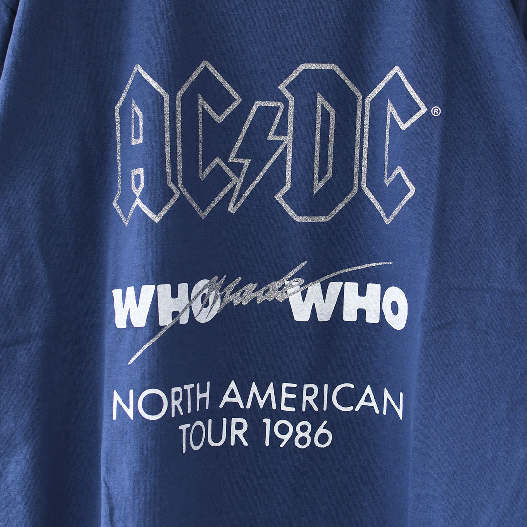 GOOD ROCK SPEED [グッドロックスピード] AC/DC GLITTER PRINT T-SHIRT  [26ACD001W] AC/DC グリッタープリントTシャツ・ 綿TEE・半袖・ショートスリーブ・プリントTEE・クルーネック・LADY'S [2026SS]