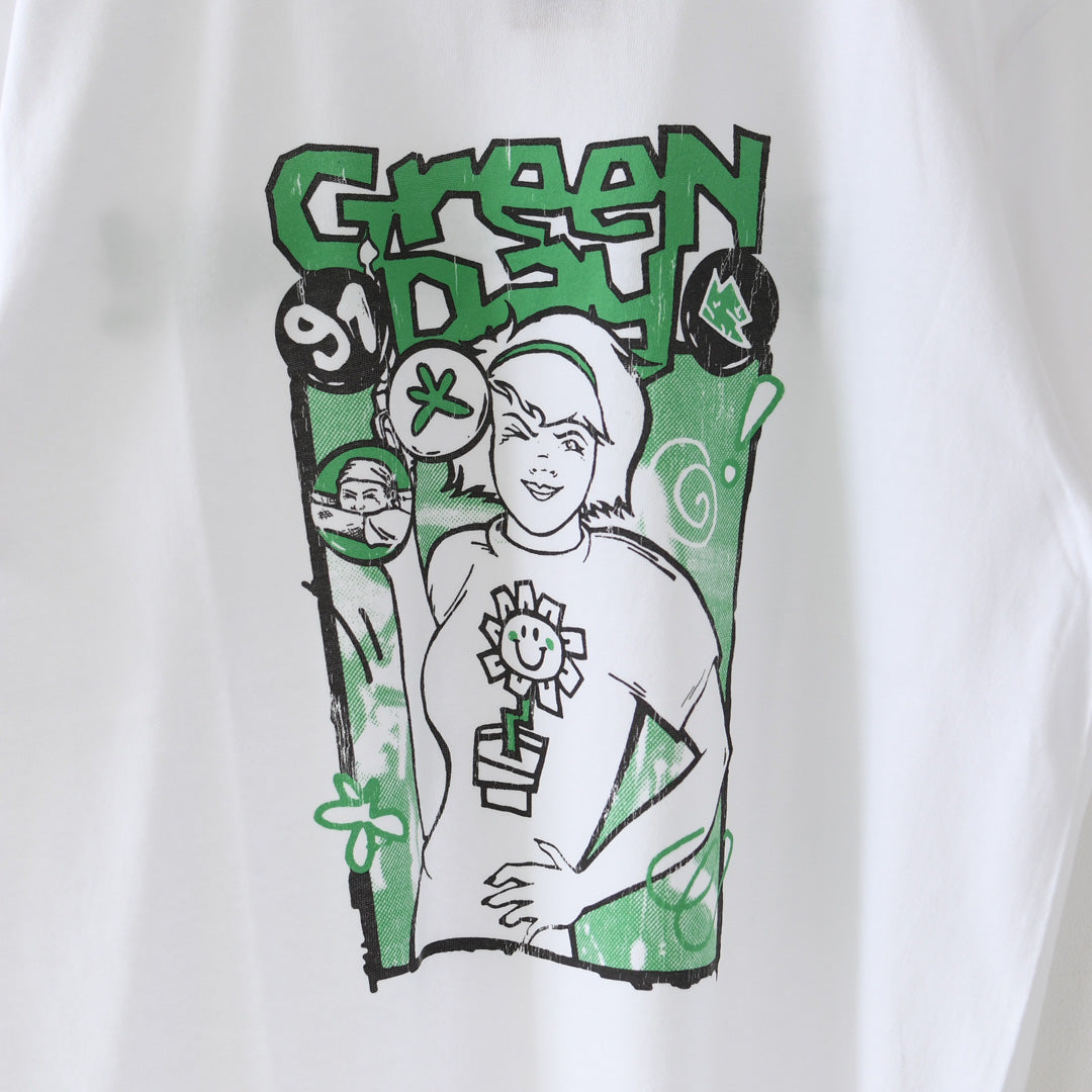 GOOD ROCK SPEED [グッドロックスピード] Green Day T-SHIRT [26GRD003W] グリーン Tシャツ・ 綿TEE・半袖・バンドT・プリントTEE・クルーネック・LADY'S [2026SS]