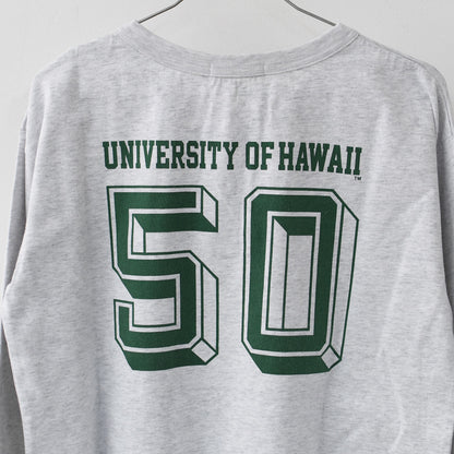 GOOD ROCK SPEED [グッドロックスピード] UNIVERSITY OF HAWAII LS T-SHIRT  [26HWI001W] ユニバーシティーオブハワイ ロングスリーブ Tシャツ・ 綿TEE・長袖・ロゴTEE・ナンバーT・LADY'S [2026SS]