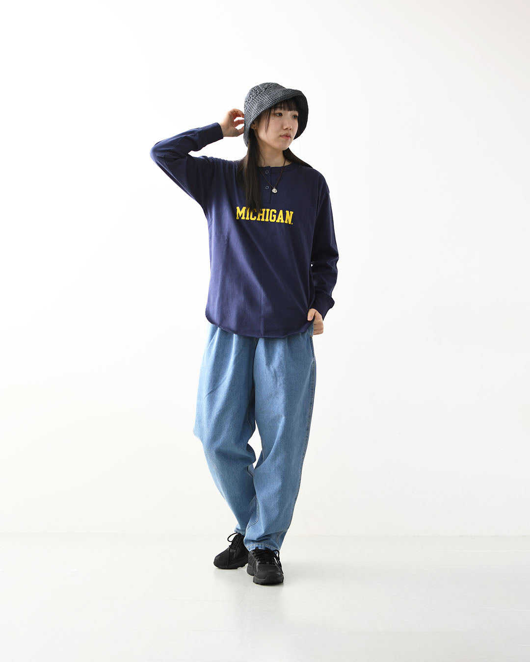 GOOD ROCK SPEED [グッドロックスピード] University of Michigan LS T-SHIRT [26MCG001W] ユニバーシティオブロングスリーブTシャツ・LADY'S [2026SS]