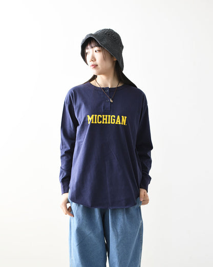 GOOD ROCK SPEED [グッドロックスピード] University of Michigan LS T-SHIRT [26MCG001W] ユニバーシティオブロングスリーブTシャツ・LADY'S [2026SS]