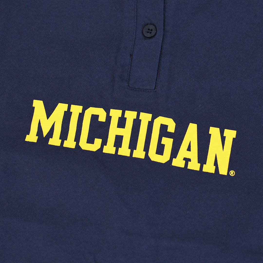 GOOD ROCK SPEED [グッドロックスピード] University of Michigan LS T-SHIRT [26MCG001W] ユニバーシティオフミシガン ロングスリーブTシャツ・ 綿TEE・長袖・ロングスリーブ・プリントTEE・カレッジT・ヘンリーネック・LADY'S [2026SS]
