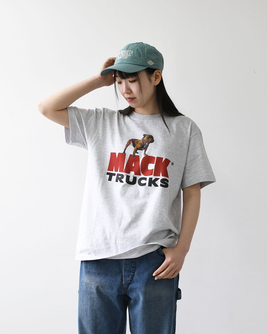 GOOD ROCK SPEED [グッドロックスピード] MACK TRUCKS BULLDOG LOGO T-SHIRT [26MTK002W] マック・トラックス ブルドッグロゴTシャツ・ 綿TEE・半袖・ショートスリーブ・プリントTEE・クルーネック・LADY'S [2026SS]