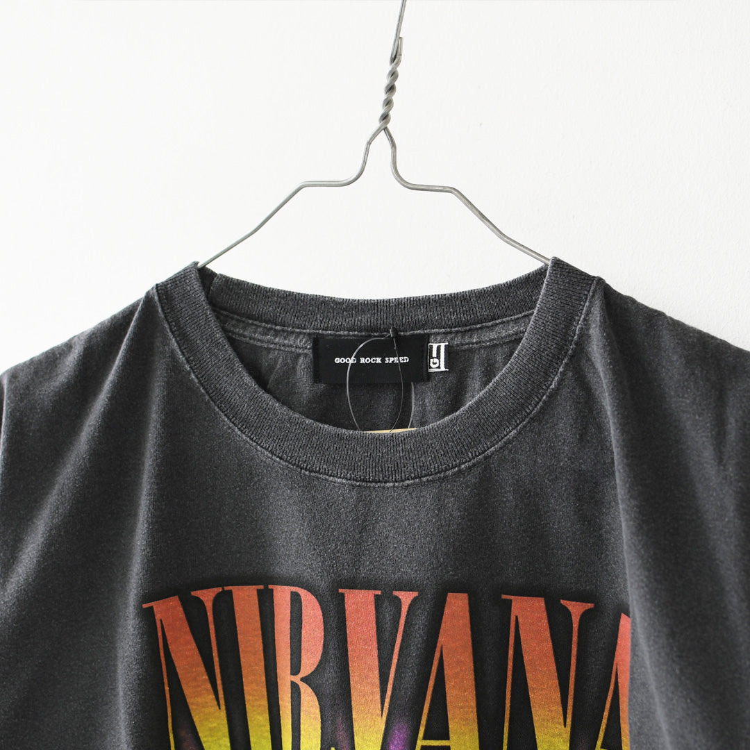 GOOD ROCK SPEED [グッドロックスピード] NIRVANA T-SHIRT [26NVN007W] ニルヴァーナ Tシャツ・ 綿TEE・半袖・バンドT・プリントTEE・クルーネック・LADY'S [2026SS]