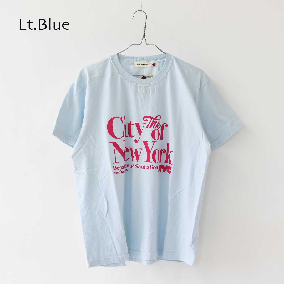 GOOD.R.SPEED [グッドロックスピード] NYC Print T-Shirt　[26NYC011W] NYCプリントtシャツ・半袖Tシャツ・ニューヨーク・ヴィンテージ・ロゴTシャツ・プリントTシャツ・LADY'S [2026SS]