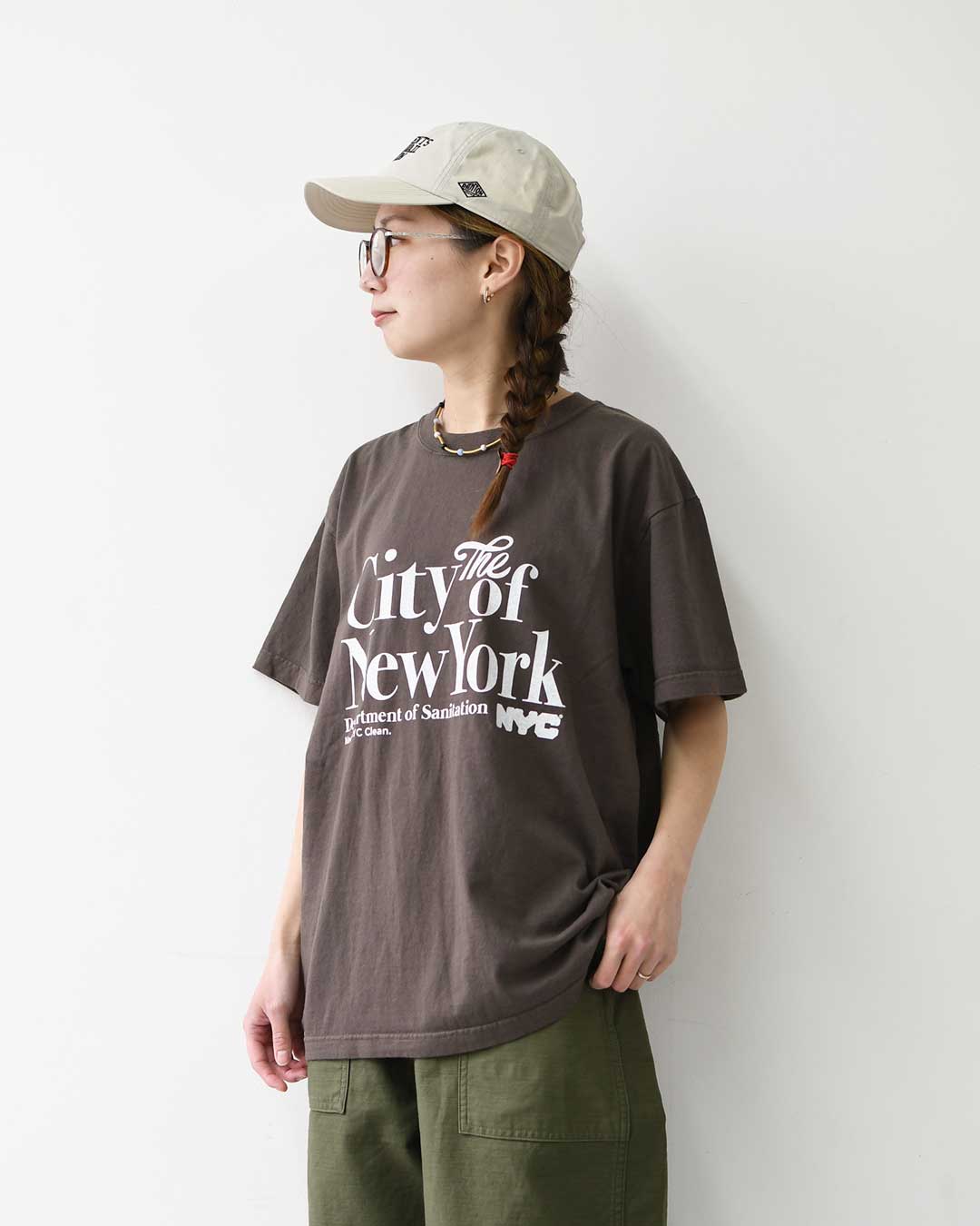 GOOD.R.SPEED [グッドロックスピード] NYC Print T-Shirt　[26NYC011W] NYCプリントtシャツ・半袖Tシャツ・ニューヨーク・ヴィンテージ・ロゴTシャツ・プリントTシャツ・LADY'S [2026SS]