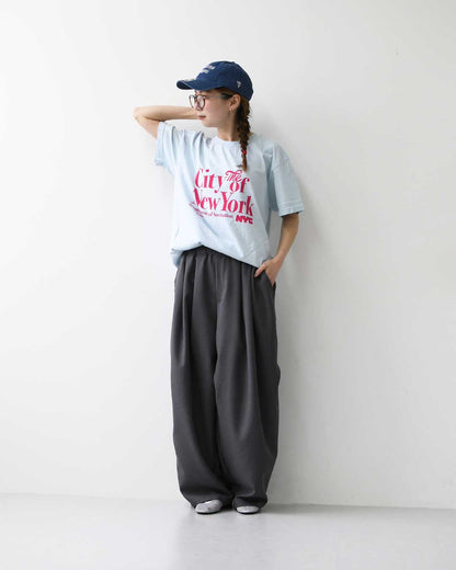 GOOD.R.SPEED [グッドロックスピード] NYC Print T-Shirt　[26NYC011W] NYCプリントtシャツ・半袖Tシャツ・ニューヨーク・ヴィンテージ・ロゴTシャツ・プリントTシャツ・LADY'S [2026SS]
