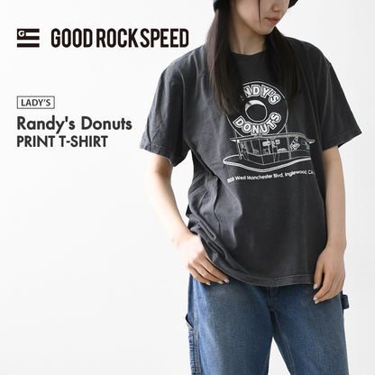 GOOD ROCK SPEED [グッドロックスピード] Randy's Donuts PRINT T-SHIRT [26RDN002W] ランディーズドーナツ プリントTシャツ・ 綿TEE・半袖・ショートスリーブ・プリントTEE・クルーネック・LADY'S [2026SS]