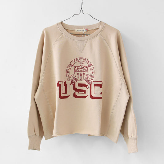 GOOD ROCK SPEED [グッドロックスピード] University of Southern California Raglan Sleeve Logo Sweatshirt [26USC001W] ラグランスリーブ・ロゴスウェット・コットン・LADY'S [2026SS]