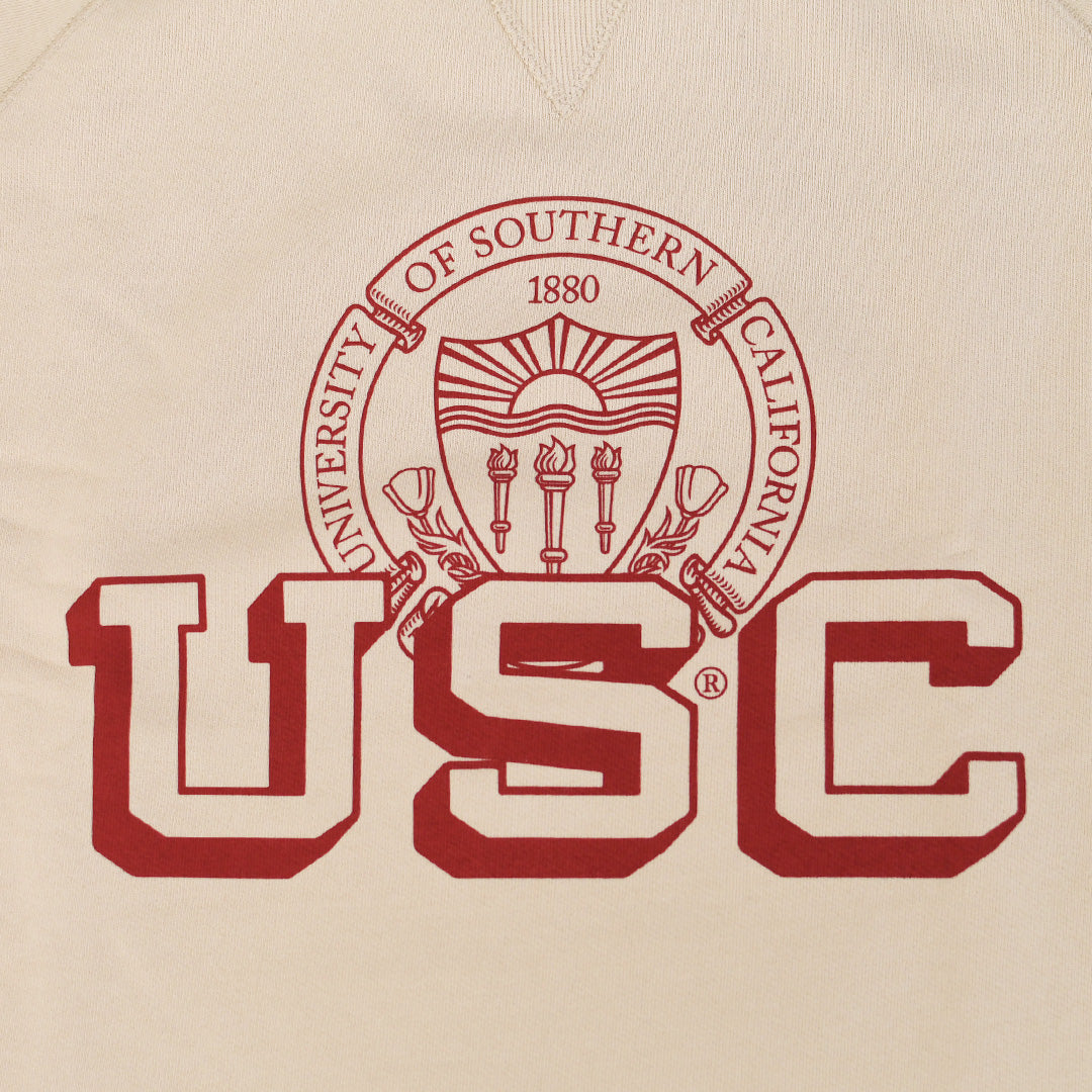 GOOD ROCK SPEED [グッドロックスピード] University of Southern California Raglan Sleeve Logo Sweatshirt [26USC001W] ラグランスリーブ・ロゴスウェット・コットン・LADY'S [2026SS]