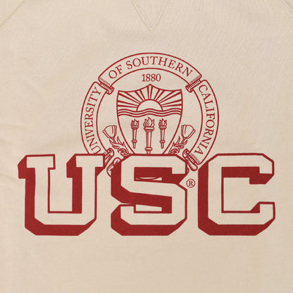 GOOD ROCK SPEED [グッドロックスピード] University of Southern California Raglan Sleeve Logo Sweatshirt [26USC001W] ラグランスリーブ・ロゴスウェット・コットン・LADY'S [2026SS]