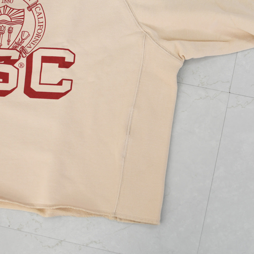 GOOD ROCK SPEED [グッドロックスピード] University of Southern California Raglan Sleeve Logo Sweatshirt [26USC001W] ラグランスリーブ・ロゴスウェット・コットン・LADY'S [2026SS]
