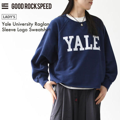 GOOD ROCK SPEED [グッドロックスピード] Yale University Raglan Sleeve Logo Sweatshirt [26YAL003W] ラグランスリーブロゴスウェットシャツ・ラグランスリーブ・ロゴスウェット・LADY'S [2026SS]