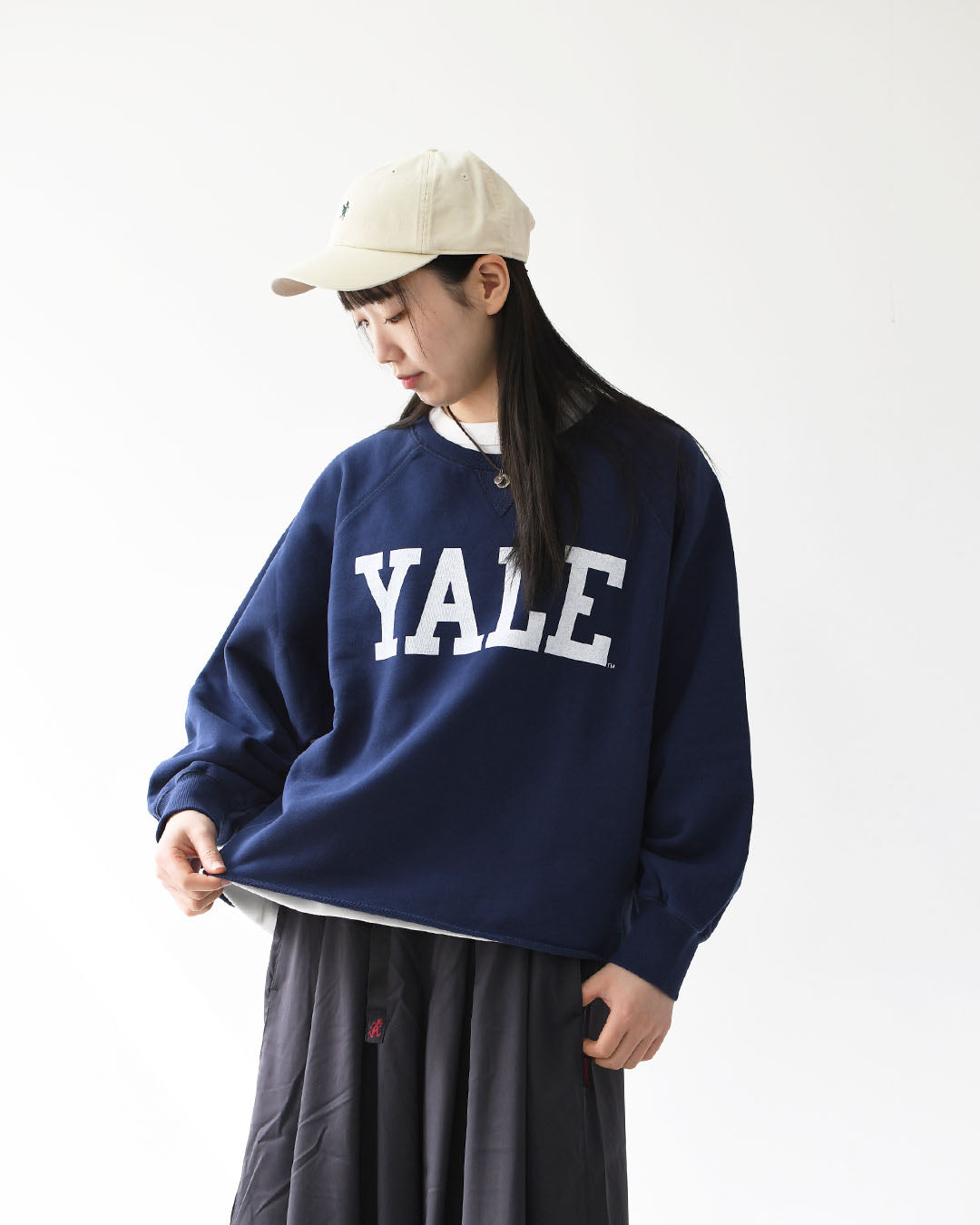 GOOD ROCK SPEED [グッドロックスピード] Yale University Raglan Sleeve Logo Sweatshirt [26YAL003W] ラグランスリーブロゴスウェットシャツ・ラグランスリーブ・ロゴスウェット・LADY'S [2026SS]