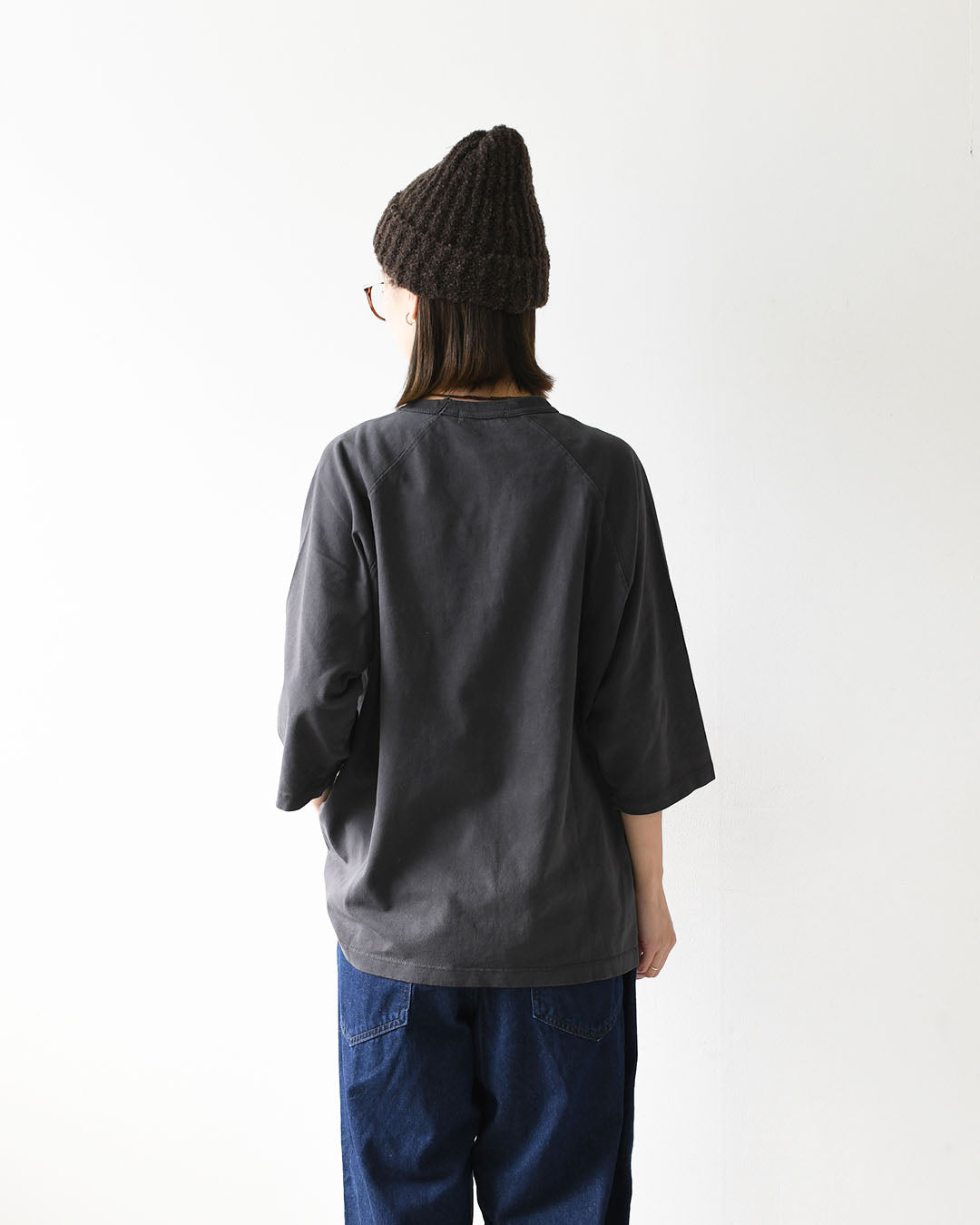 GOOD ROCK SPEED [グッドロックスピード] Flocked Raglan 3/4 Sleeve T-Shirt -Disney- [FDS205W] フロッキーラグラン 3/4 スリーブTシャツ・ 綿TEE・3/4スリーブ・クルーネック・プリントT・LADY'S [2026AW]