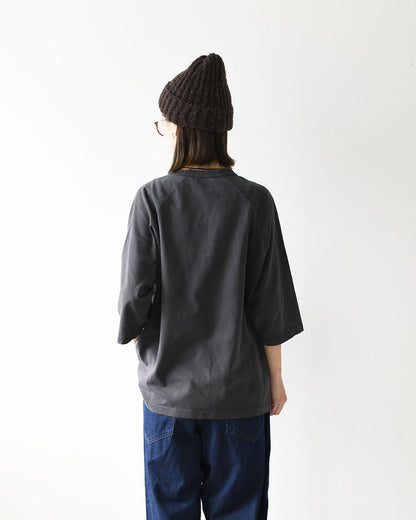GOOD ROCK SPEED [グッドロックスピード] Flocked Raglan 3/4 Sleeve T-Shirt -Disney- [FDS205W] フロッキーラグラン 3/4 スリーブTシャツ・ 綿TEE・3/4スリーブ・クルーネック・プリントT・LADY'S [2026AW]