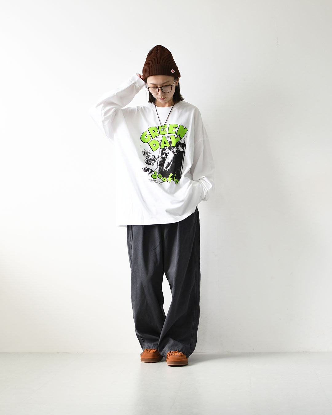 GOOD ROCK SPEED [グッドロックスピード] Dookie Graphic Long Sleeve T-Shirt-GREEN DAY-  [GRD202W] ドゥーキーグラフィックロングスリーブTシャツ-グリーンデイ-ロングスリーブTシャツ・ 綿TEE・長袖・ロングスリーブ・プリントTEE・クルーネック・LADY'S [2026AW]