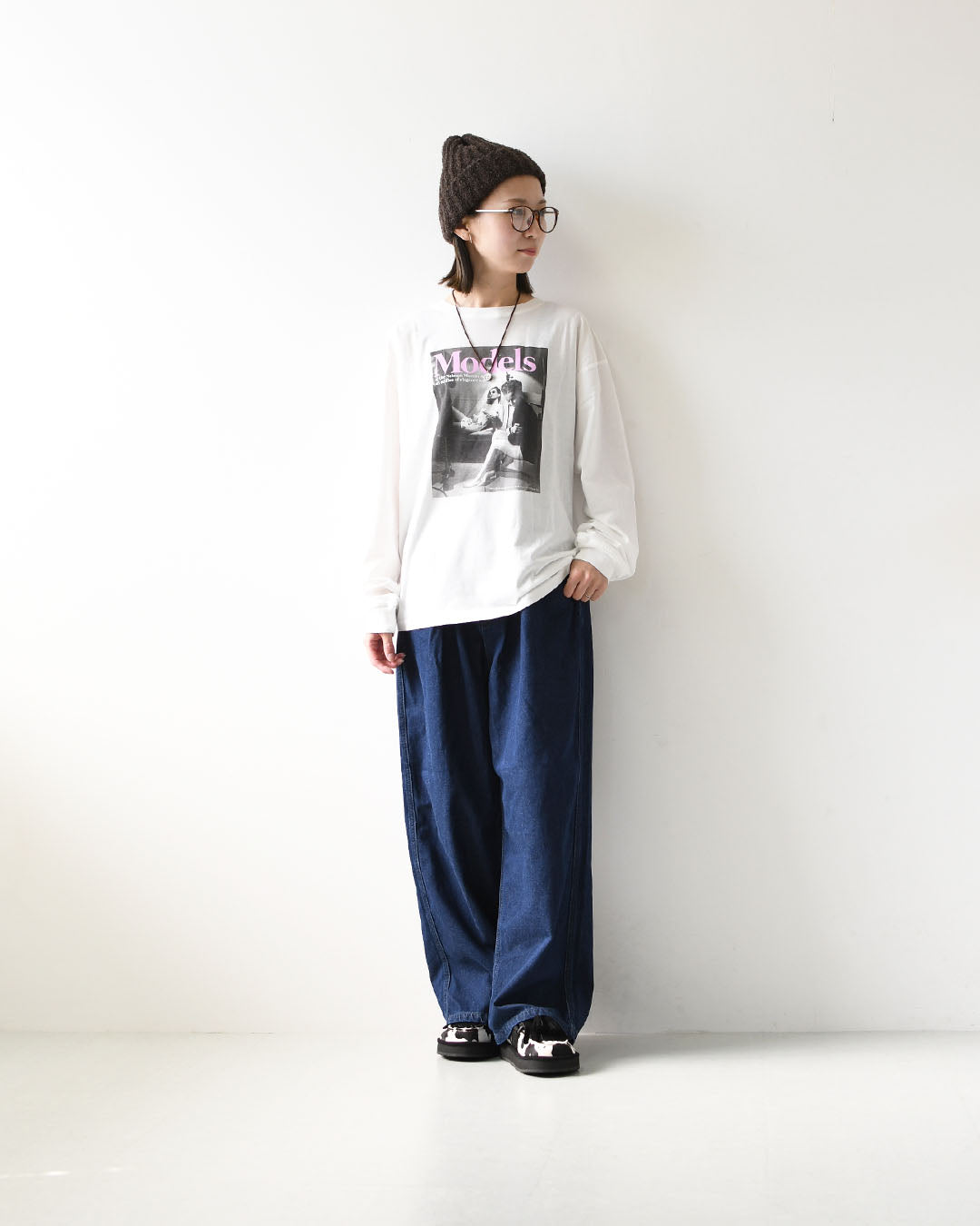 GOOD ROCK SPEED [グッドロックスピード] MODELS PHOTO LONG SLEEVE T-SHIRT [LFE206W] モデルフォトロングスリーブTシャツ・ 綿TEE・長袖・ロングスリーブ・プリントTEE・クルーネック・LADY'S [2026AW]