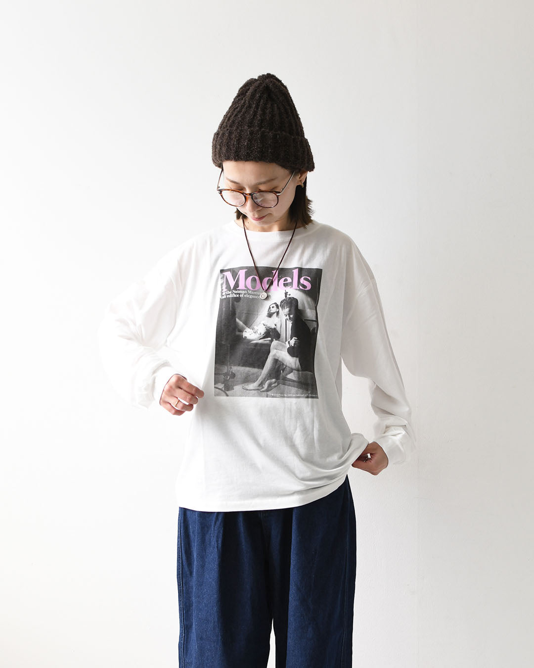 GOOD ROCK SPEED [グッドロックスピード] MODELS PHOTO LONG SLEEVE T-SHIRT [LFE206W] モデルフォトロングスリーブTシャツ・ 綿TEE・長袖・ロングスリーブ・プリントTEE・クルーネック・LADY'S [2026AW]