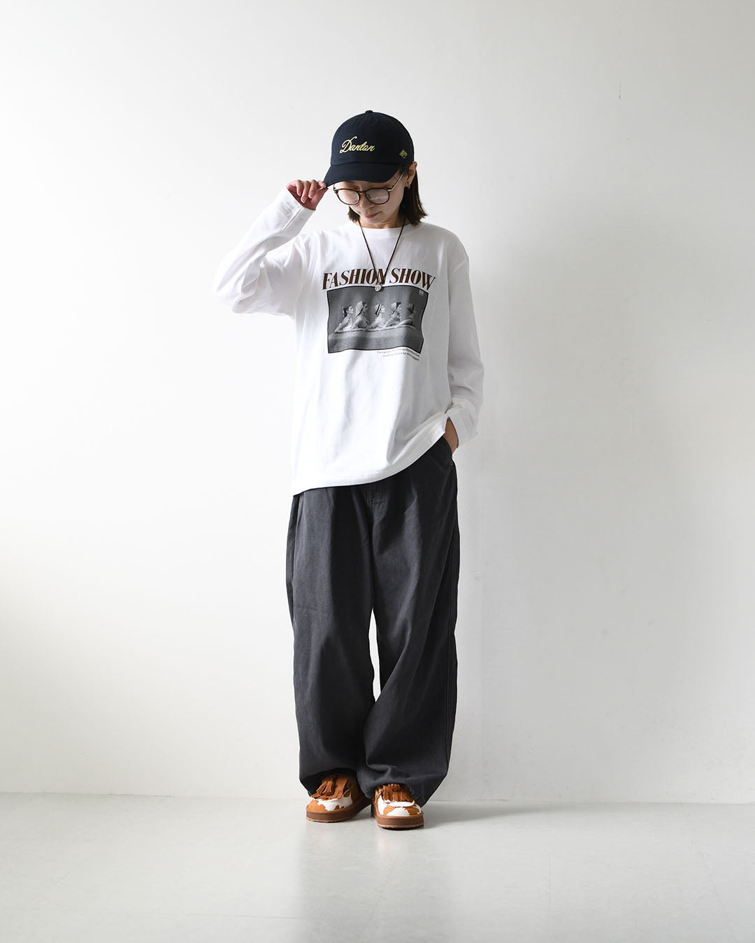 GOOD ROCK SPEED [グッドロックスピード] FASHION SHOW PHOTO LONG SLEEVE T-SHIRT [LFE207W] ファッションショーフォトロングスリーブTシャツ・ 綿TEE・長袖・ロングスリーブ・プリントTEE・クルーネック・LADY'S [2026AW]