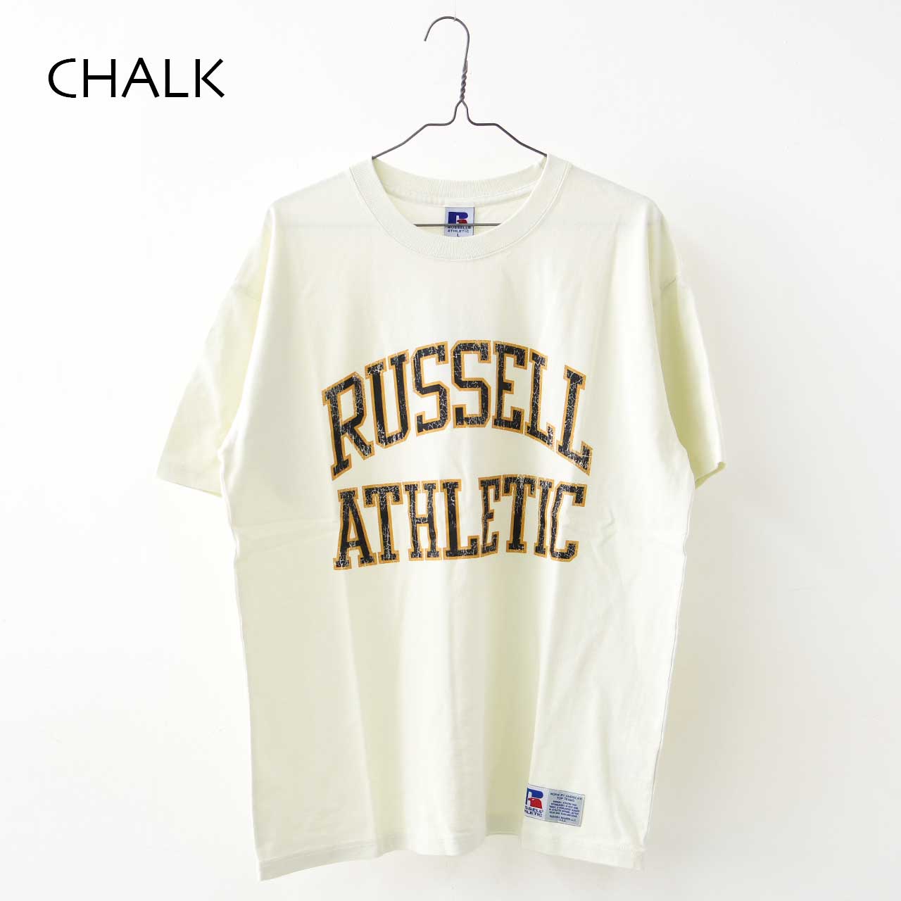 RUSSELL ATHLETIC [ラッセルアスレティック] BOOKSTRE Jersey S/S Classic Arch Logo T [RC-25509] ブックストアジャージーショートスリーブクラッシックアーチロゴティーシャツ [2025SS]