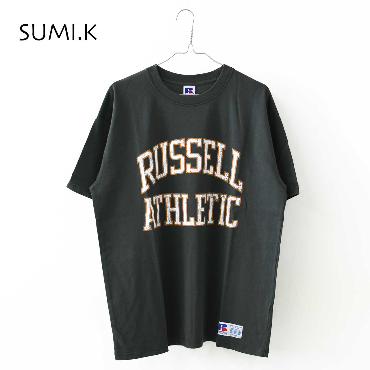 RUSSELL ATHLETIC [ラッセルアスレティック] BOOKSTRE Jersey S/S Classic Arch Logo T [RC-25509] ブックストアジャージーショートスリーブクラッシックアーチロゴティーシャツ [2025SS]