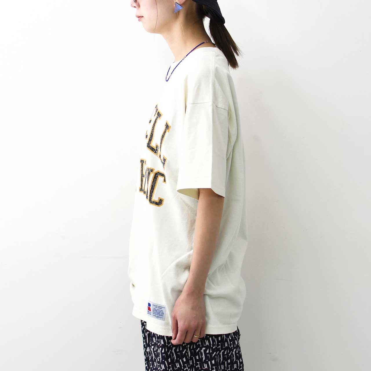 RUSSELL ATHLETIC [ラッセルアスレティック] BOOKSTRE Jersey S/S Classic Arch Logo T [RC-25509] ブックストアジャージーショートスリーブクラッシックアーチロゴティーシャツ [2025SS]