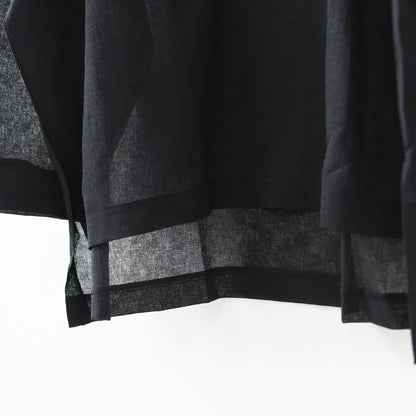 mizuiro ind [ミズイロ インド] washer voile wide P/O [1-210070] ウォッシャーボイルワイドプルオーバー・クルーネック・ワイドシルエット・ゆったりシルエット・シースルー・シアー・透け感・LADY'S [2026SS]