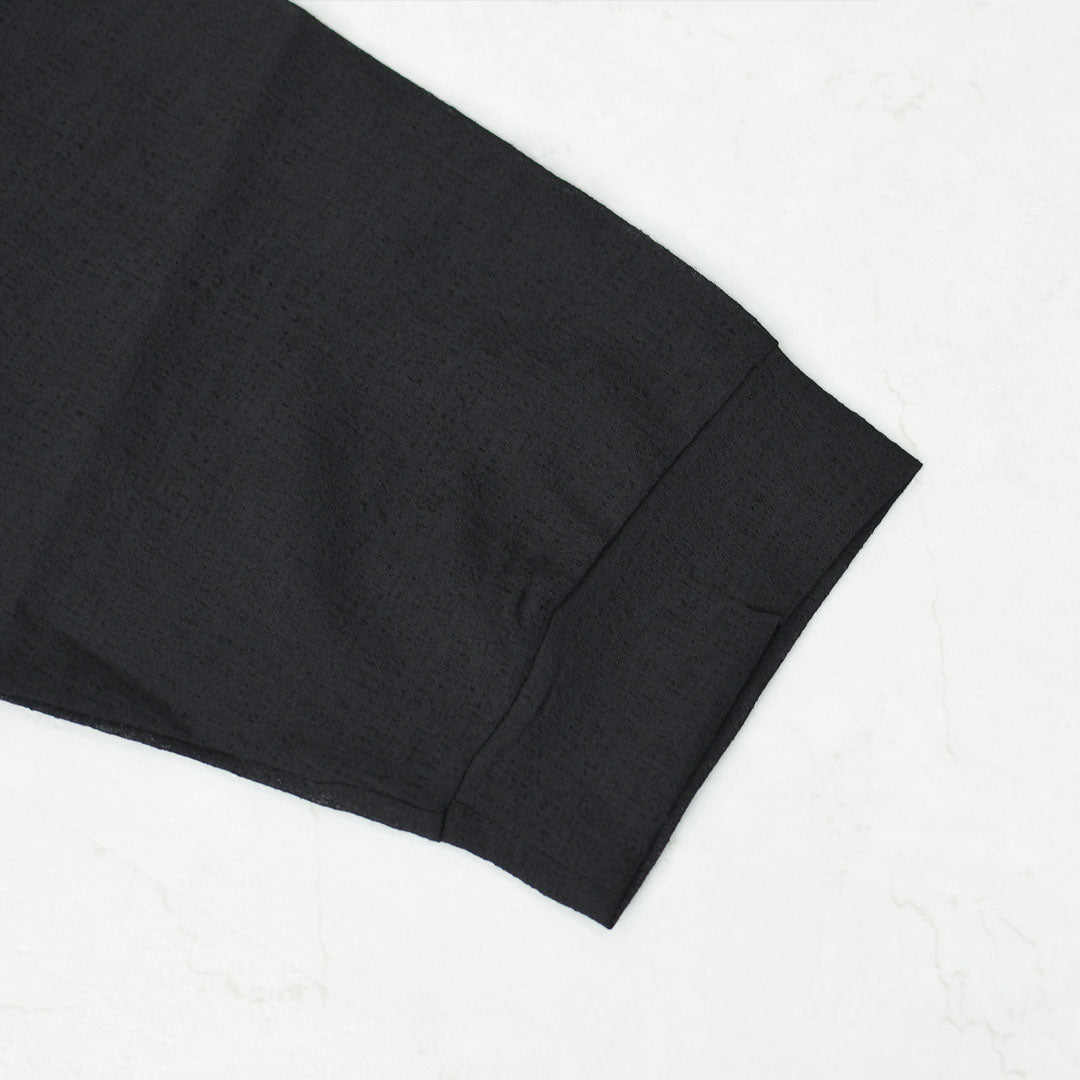 mizuiro ind [ミズイロ インド] washer voile wide P/O [1-210070] ウォッシャーボイルワイドプルオーバー・クルーネック・ワイドシルエット・ゆったりシルエット・シースルー・シアー・透け感・LADY'S [2026SS]