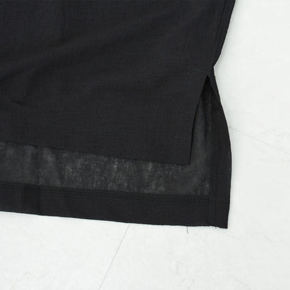 mizuiro ind [ミズイロ インド] washer voile wide P/O [1-210070] ウォッシャーボイルワイドプルオーバー・クルーネック・ワイドシルエット・ゆったりシルエット・シースルー・シアー・透け感・LADY'S [2026SS]