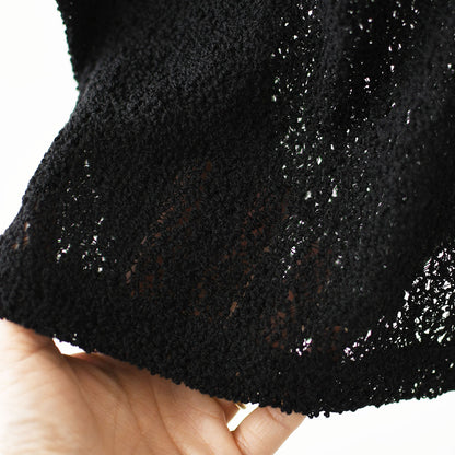 mizuiro ind [ミズイロ インド] lace crew neck T shirt [1-210080] レースクルーネックTシャツ・レースTシャツ・インナー・レイヤードアイテム・LADY'S [2026SS]