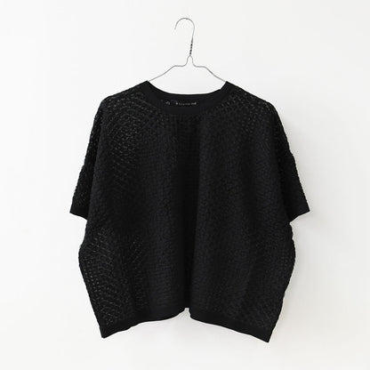 mizuiro ind [ミズイロ インド] patterned sheer wide P/O [1-220058] パターンドシアーワイドプルオーバー・シアープルオーバー・ワイドシルエット・LADY'S [2026SS]