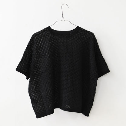 mizuiro ind [ミズイロ インド] patterned sheer wide P/O [1-220058] パターンドシアーワイドプルオーバー・シアープルオーバー・ワイドシルエット・LADY'S [2026SS]