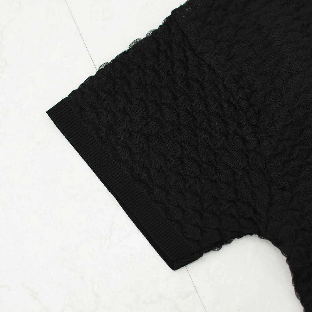 mizuiro ind [ミズイロ インド] patterned sheer wide P/O [1-220058] パターンドシアーワイドプルオーバー・シアープルオーバー・ワイドシルエット・LADY'S [2026SS]