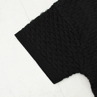 mizuiro ind [ミズイロ インド] patterned sheer wide P/O [1-220058] パターンドシアーワイドプルオーバー・シアープルオーバー・ワイドシルエット・LADY'S [2026SS]