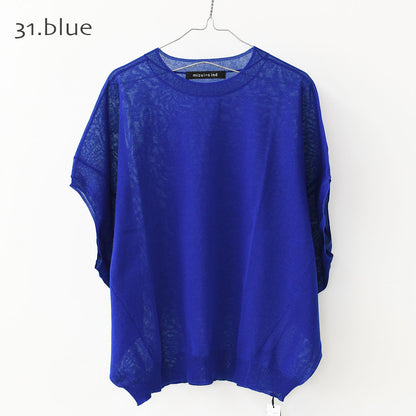 mizuiro ind [ミズイロ インド] sheer wide cocoon P/O・wide cocoon sheer vest [1-220063]シアーワイドコクーンプルオーバー・ワイドコクーンシアーベスト・コクーンシルエット・ワイドシルエット・ゆったりシルエット・コクーンベスト・LADY'S[2026SS]