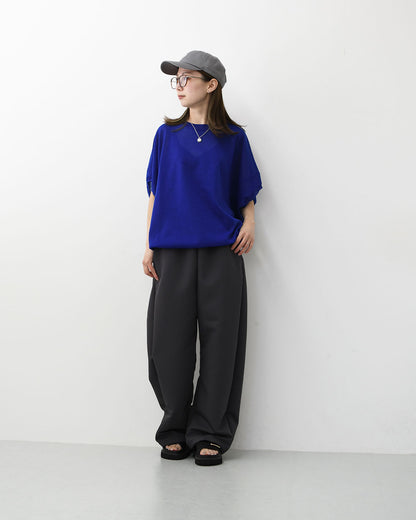 mizuiro ind [ミズイロ インド] sheer wide cocoon P/O・wide cocoon sheer vest [1-220063]シアーワイドコクーンプルオーバー・ワイドコクーンシアーベスト・コクーンシルエット・ワイドシルエット・ゆったりシルエット・コクーンベスト・LADY'S[2026SS]