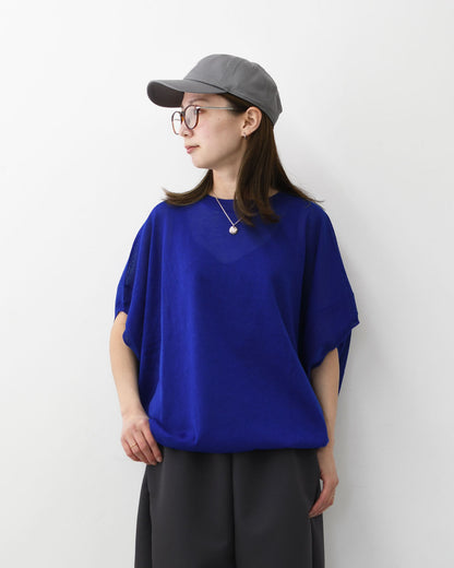mizuiro ind [ミズイロ インド] sheer wide cocoon P/O・wide cocoon sheer vest [1-220063]シアーワイドコクーンプルオーバー・ワイドコクーンシアーベスト・コクーンシルエット・ワイドシルエット・ゆったりシルエット・コクーンベスト・LADY'S[2026SS]