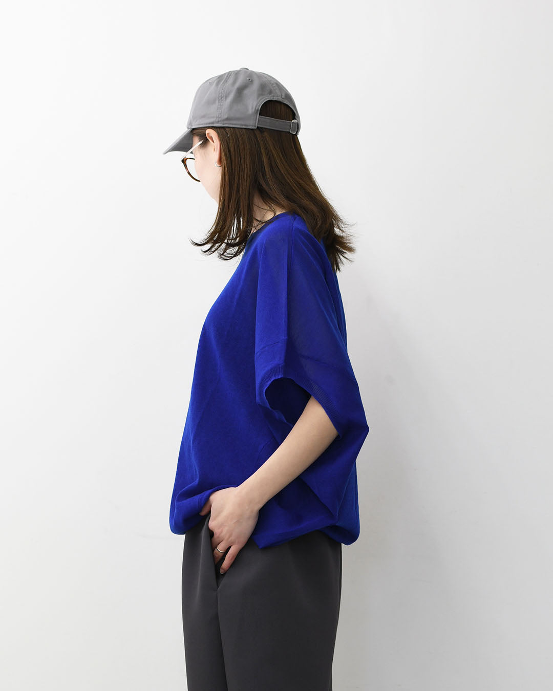 mizuiro ind [ミズイロ インド] sheer wide cocoon P/O・wide cocoon sheer vest [1-220063]シアーワイドコクーンプルオーバー・ワイドコクーンシアーベスト・コクーンシルエット・ワイドシルエット・ゆったりシルエット・コクーンベスト・LADY'S[2026SS]