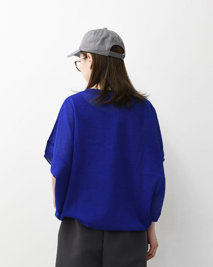 mizuiro ind [ミズイロ インド] sheer wide cocoon P/O・wide cocoon sheer vest [1-220063]シアーワイドコクーンプルオーバー・ワイドコクーンシアーベスト・コクーンシルエット・ワイドシルエット・ゆったりシルエット・コクーンベスト・LADY'S[2026SS]