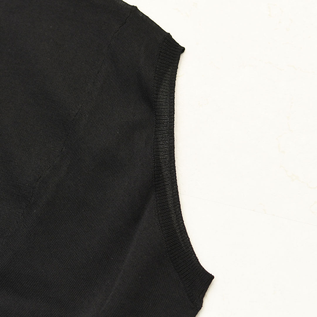 mizuiro ind [ミズイロ インド] sheer wide cocoon P/O・wide cocoon sheer vest [1-220063]シアーワイドコクーンプルオーバー・ワイドコクーンシアーベスト・コクーンシルエット・ワイドシルエット・ゆったりシルエット・コクーンベスト・LADY'S[2026SS]