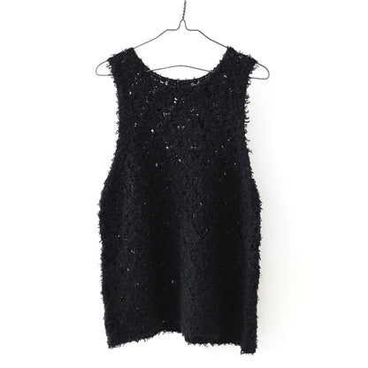 mizuiro ind [ミズイロ インド] patterned vest [1-220069] パターンベスト・ベスト・ダイヤ柄・ニットベスト・レイヤードスタイル・LADY'S [2026ss]