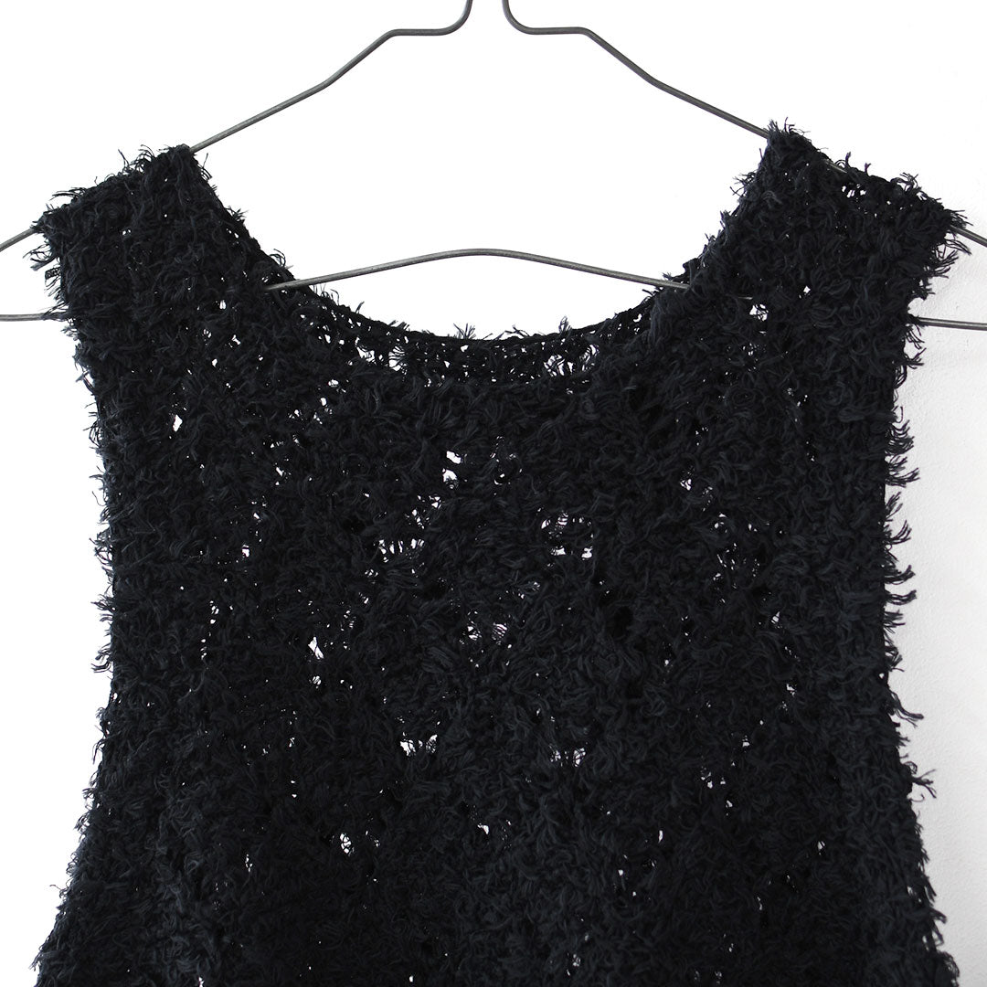 mizuiro ind [ミズイロ インド] patterned vest [1-220069] パターンベスト・ベスト・ダイヤ柄・ニットベスト・レイヤードスタイル・LADY'S [2026ss]