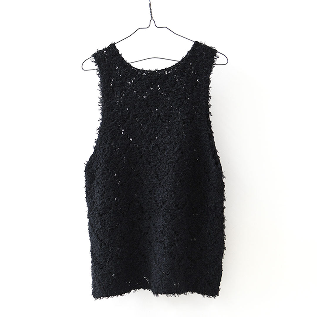 mizuiro ind [ミズイロ インド] patterned vest [1-220069] パターンベスト・ベスト・ダイヤ柄・ニットベスト・レイヤードスタイル・LADY'S [2026ss]