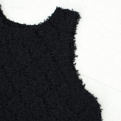 mizuiro ind [ミズイロ インド] patterned vest [1-220069] パターンベスト・ベスト・ダイヤ柄・ニットベスト・レイヤードスタイル・LADY'S [2026ss]