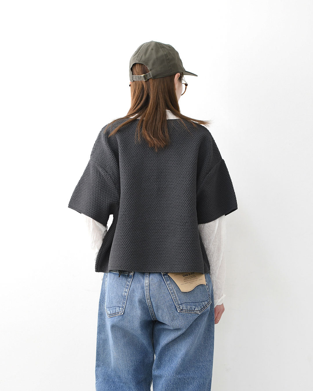 mizuiro ind [ミズイロ インド] short wide P/O [1-220076] ショートワイドプルオーバー・クルーネック・ワイドシルエット・ゆったりシルエット・シースルー・シアー・透け感・LADY'S[2026SS]