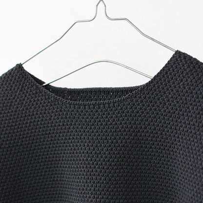 mizuiro ind [ミズイロ インド] short wide P/O [1-220076] ショートワイドプルオーバー・クルーネック・ワイドシルエット・ゆったりシルエット・シースルー・シアー・透け感・LADY'S[2026SS]