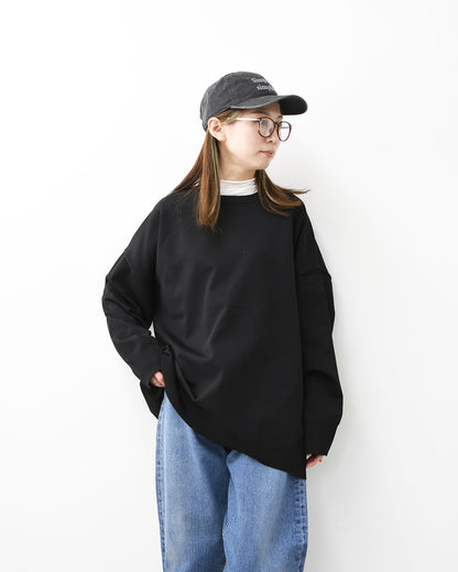 mizuiro ind [ミズイロ インド] crew neck wide P/O [1-220077] クルーネックワイドプルオーバー・クルーネック・ワイドシルエット・ゆったりシルエット・LADY'S [2026SS]