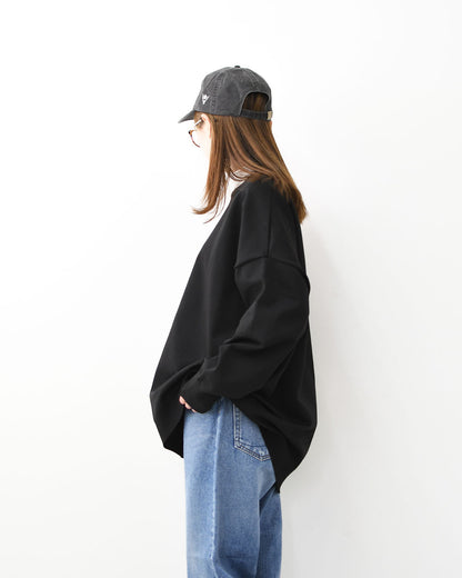mizuiro ind [ミズイロ インド] crew neck wide P/O [1-220077] クルーネックワイドプルオーバー・クルーネック・ワイドシルエット・ゆったりシルエット・LADY'S [2026SS]